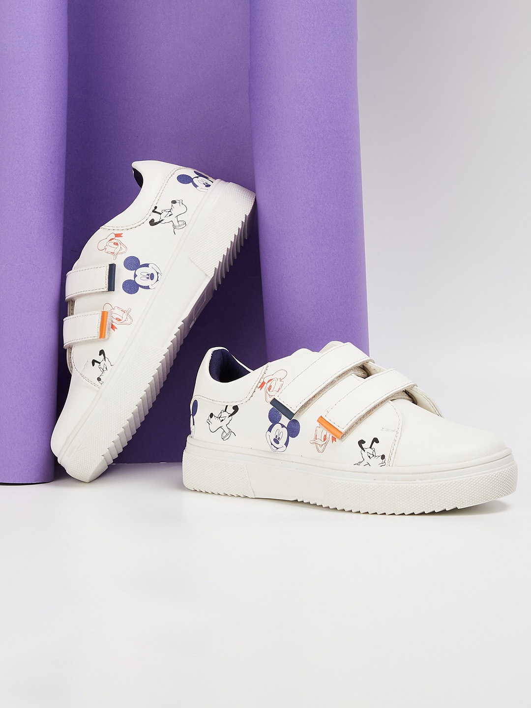 

Fame Forever by Lifestyle Boys Printed Velcro Sneakers, White