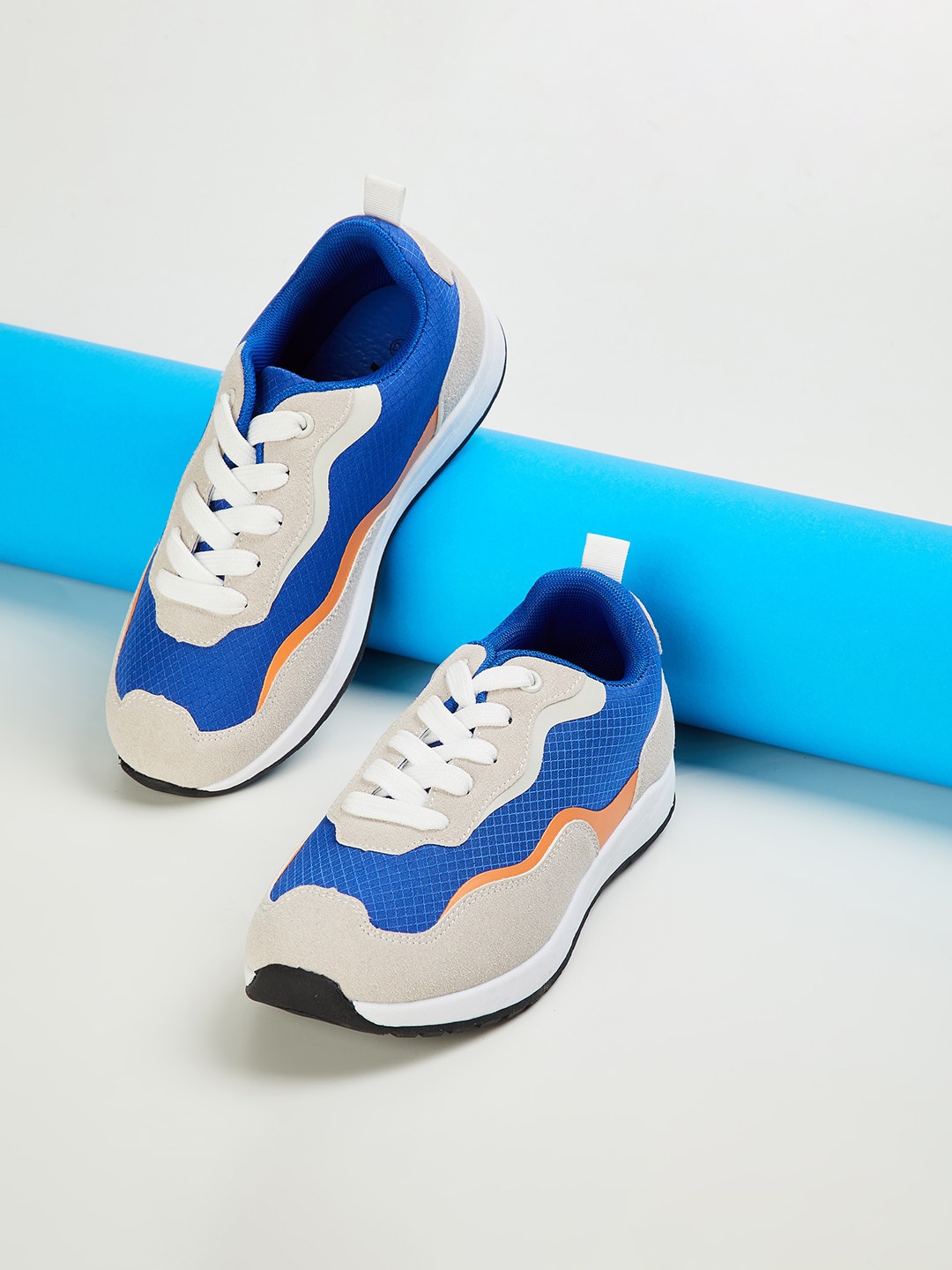 

Fame Forever by Lifestyle Boys Colourblocked Textile Sneakers, Blue