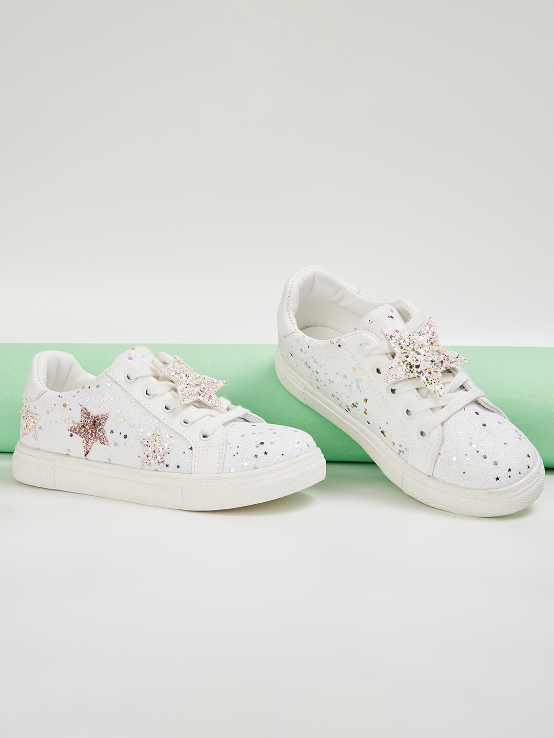 

Fame Forever by Lifestyle Girls Printed Sneakers, White