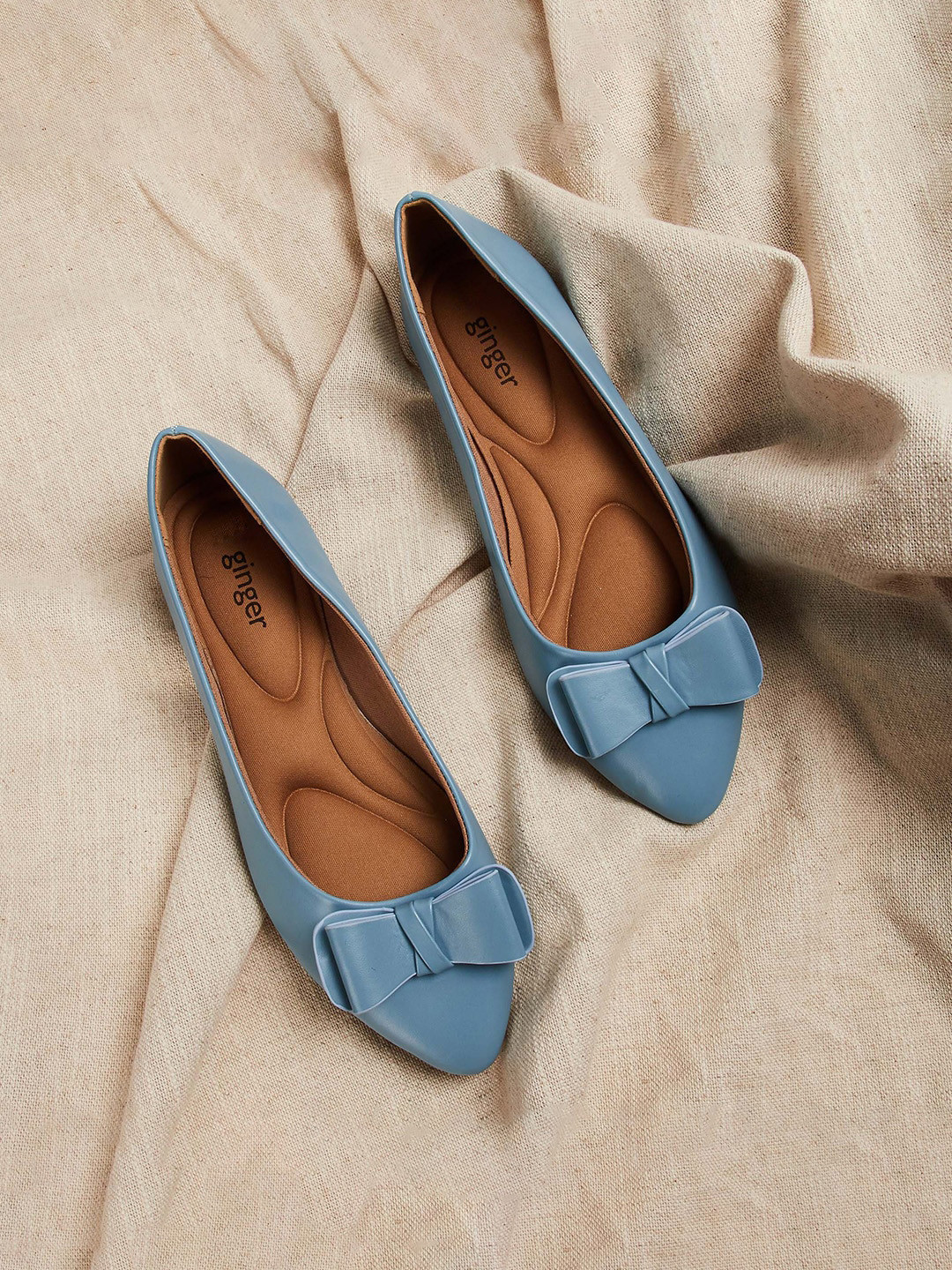 

Ginger by Lifestyle Women Bows Ballerinas, Blue