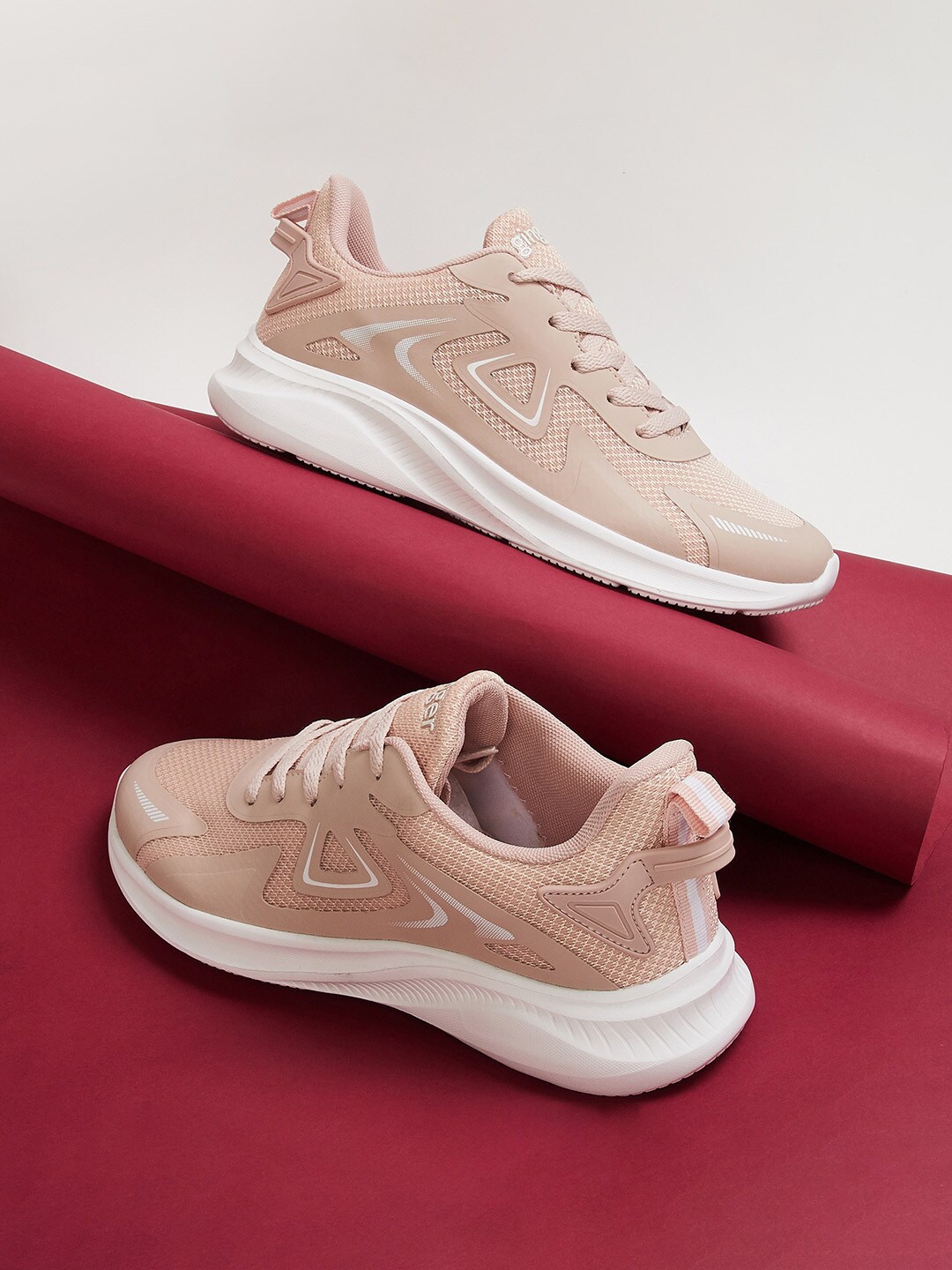 

Ginger by Lifestyle Women Woven Design Sneakers, Pink