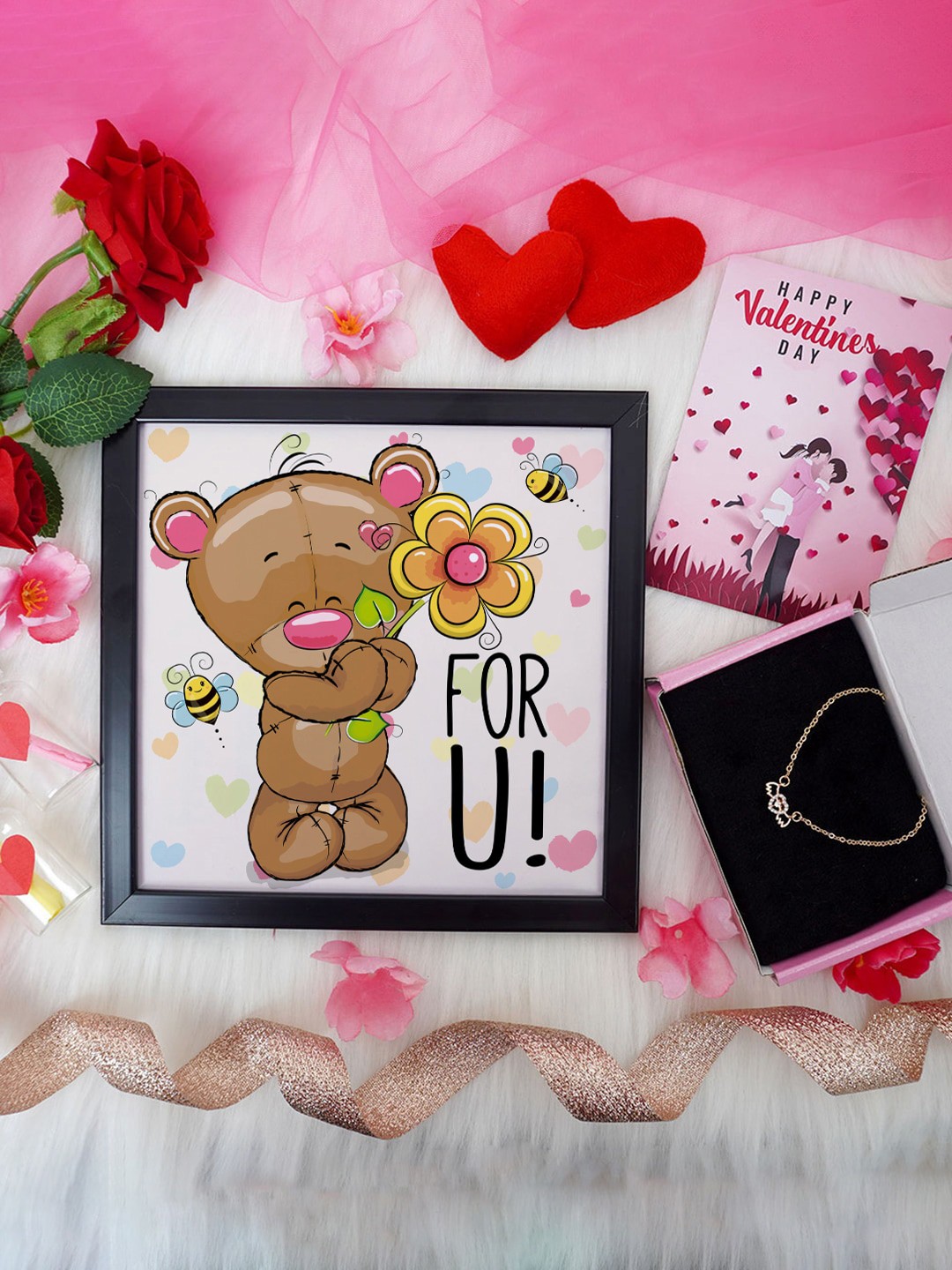 

Crazy Corner Brown & Pink 3-Pieces Valentine's Day Gift Set