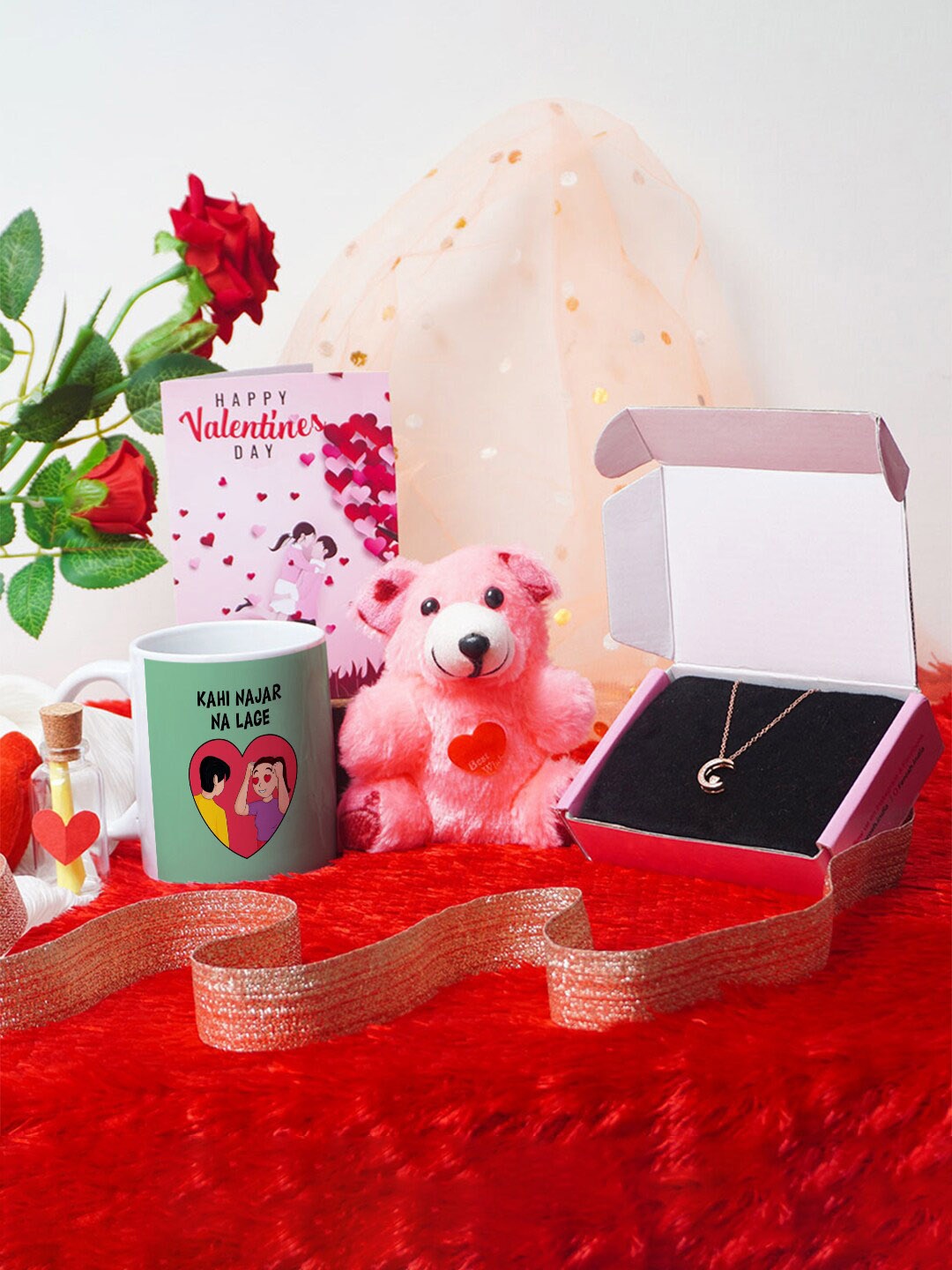 

Crazy Corner Green & Pink 4 Pcs Valentine's Day Gift Set