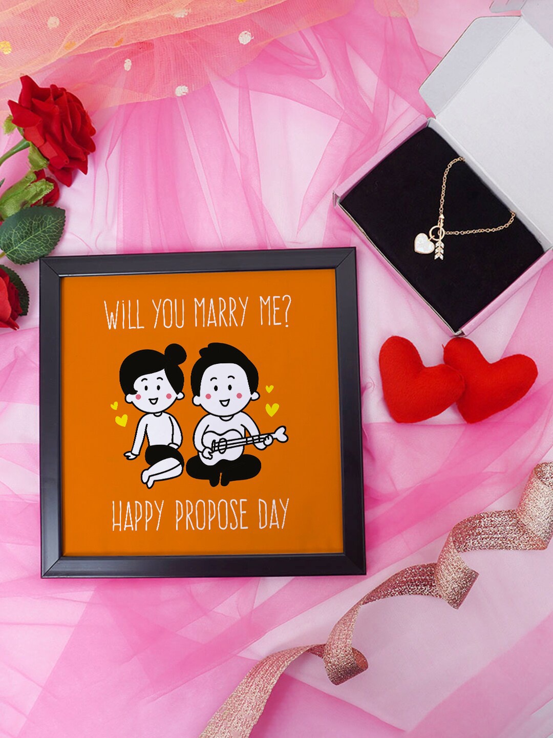 

Crazy Corner Orange & White 2-Pieces Valentines Day Gift Set