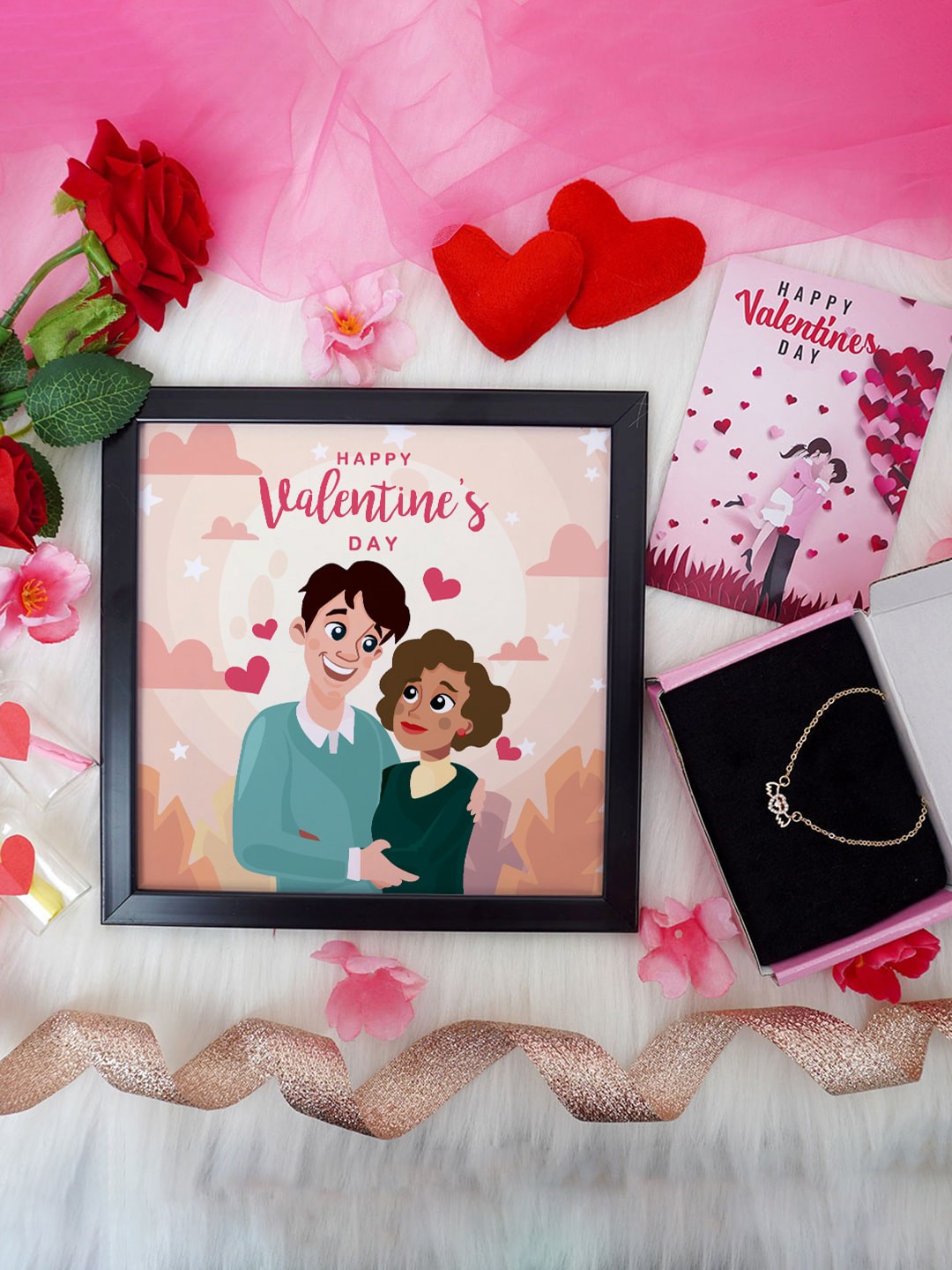 

Crazy Corner Beige & Pink 3 Pcs Valentine's Day Gift Set