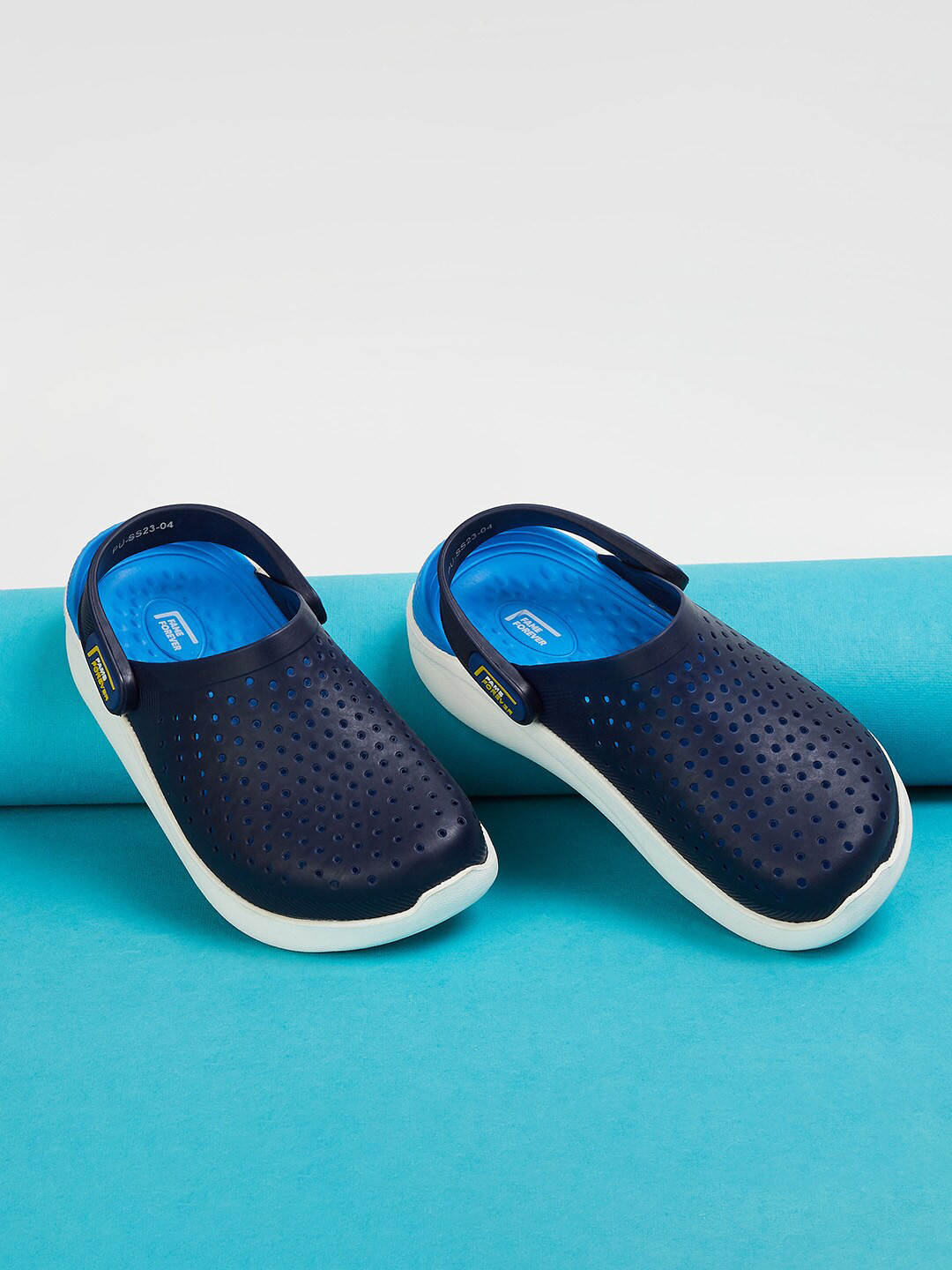 

Fame Forever by Lifestyle Boys Self Design Rubber Clogs, Navy blue