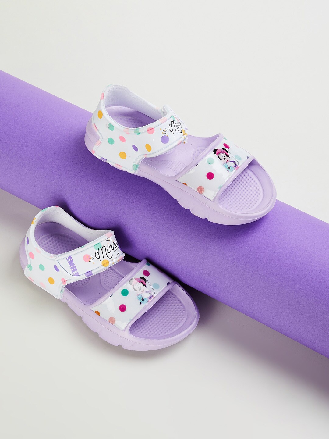 

Fame Forever by Lifestyle Girls Printed Comfort Sandals, Purple