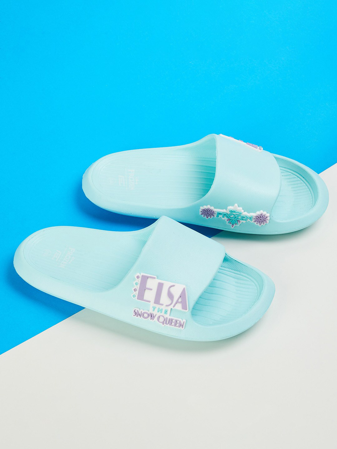 

Fame Forever by Lifestyle Girls Printed Rubber Sliders, Blue