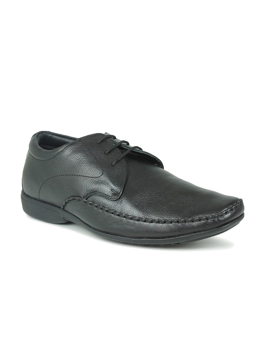 

PRIVO by Inc.5 Men Textured Formal Derbys, Black