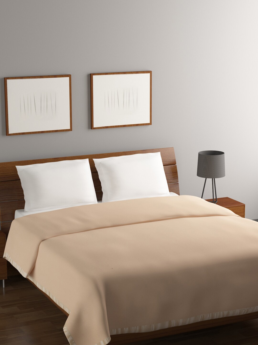 

BOMBAY DYEING Beige Mild Winter 246 GSM Double Bed Blanket