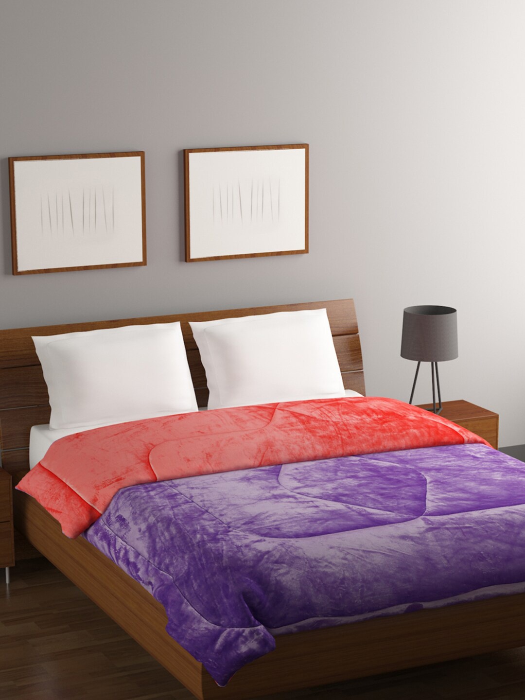 

BOMBAY DYEING Juniper Purple Heavy Winter 795 GSM Double Bed Comforter