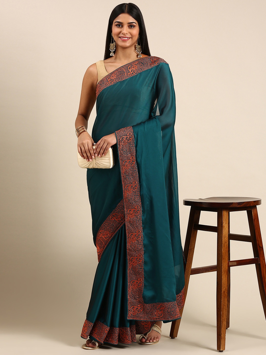 

kasee Woven Design Art Silk Saree, Blue