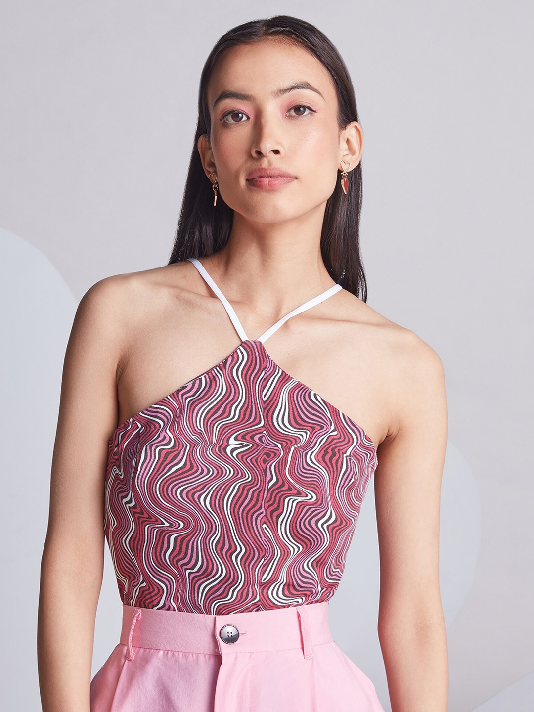 

20Dresses Women Printed Bodysuit, Pink