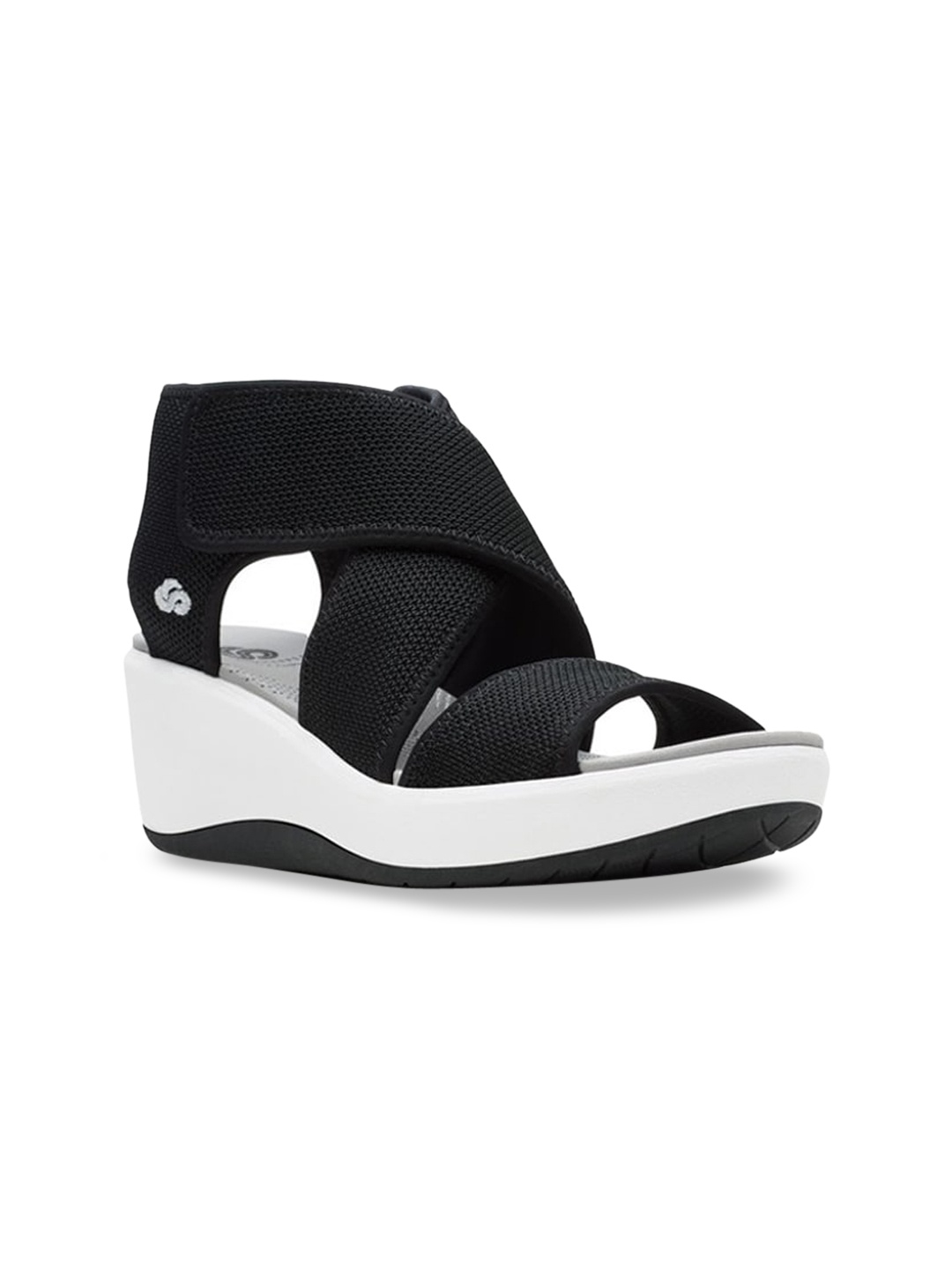 

Clarks Textured Wedge Heels, Black