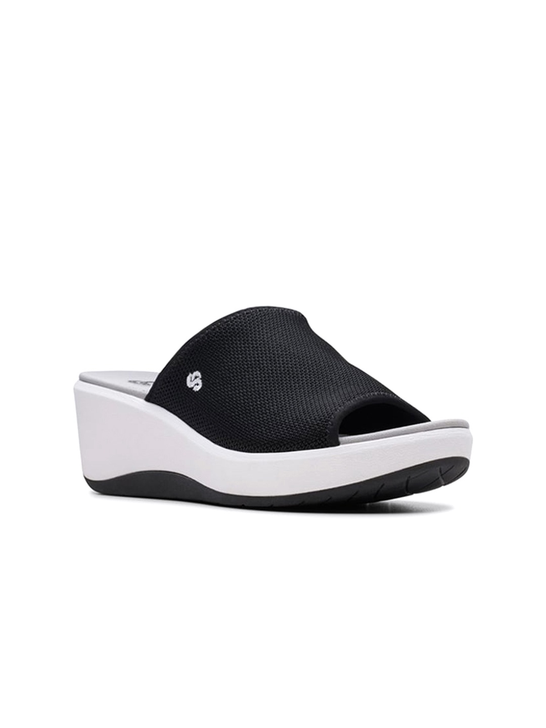 

Clarks Black Women Peep Toes Wedge Heels