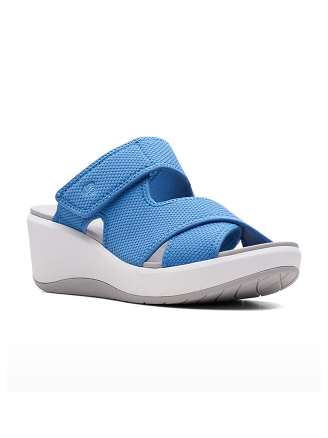 

Clarks Textured Wedge Heels, Blue