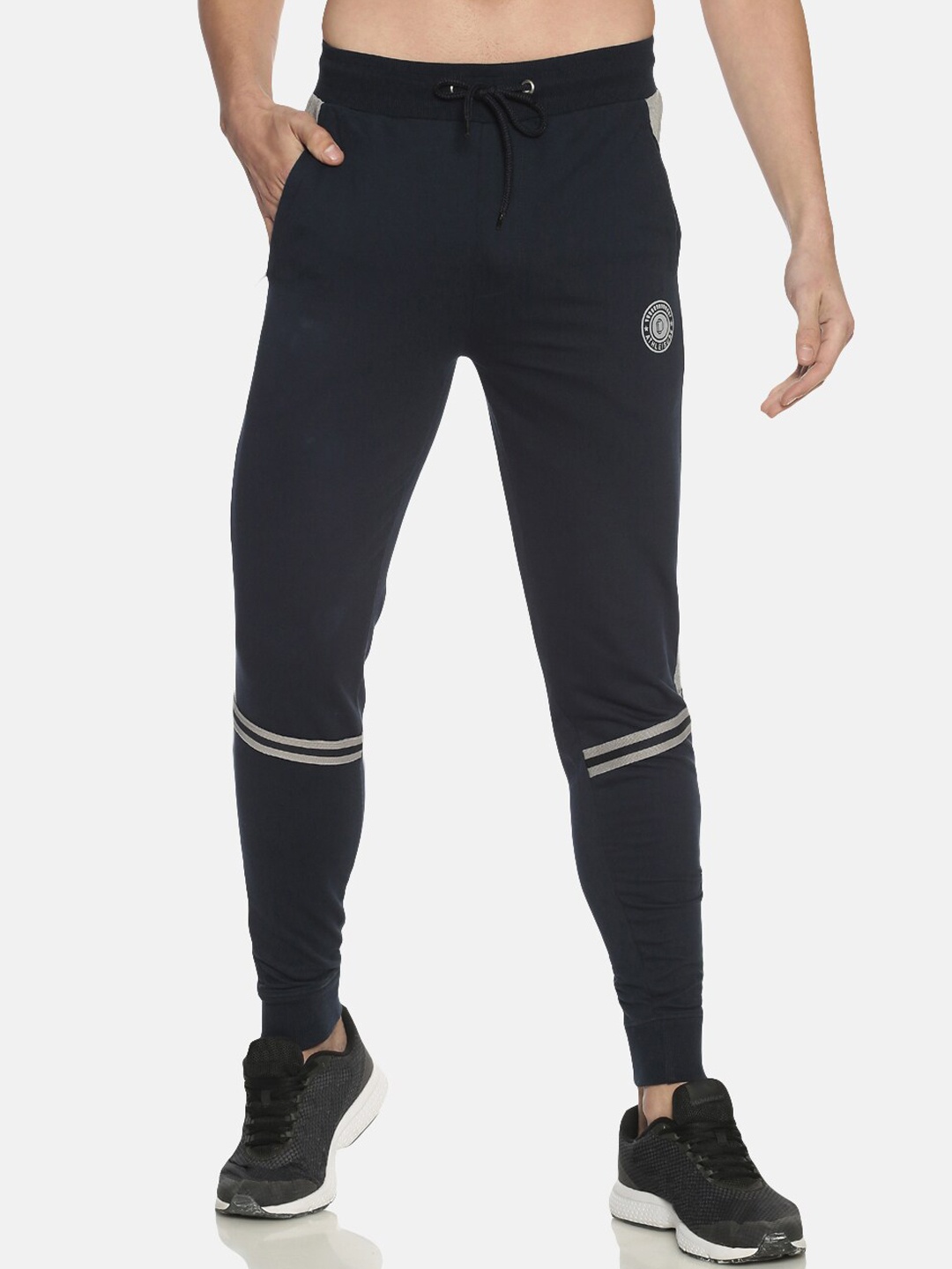 

Dollar Men Cotton Casual Joggers, Navy blue