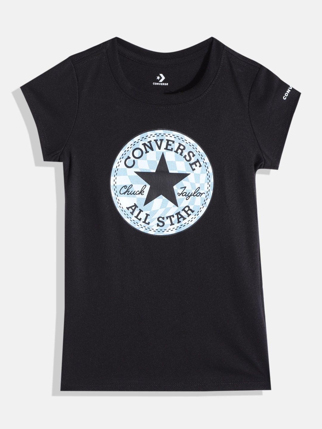 

Converse Chuck Patch Brand Logo Printed T-shirt, Black