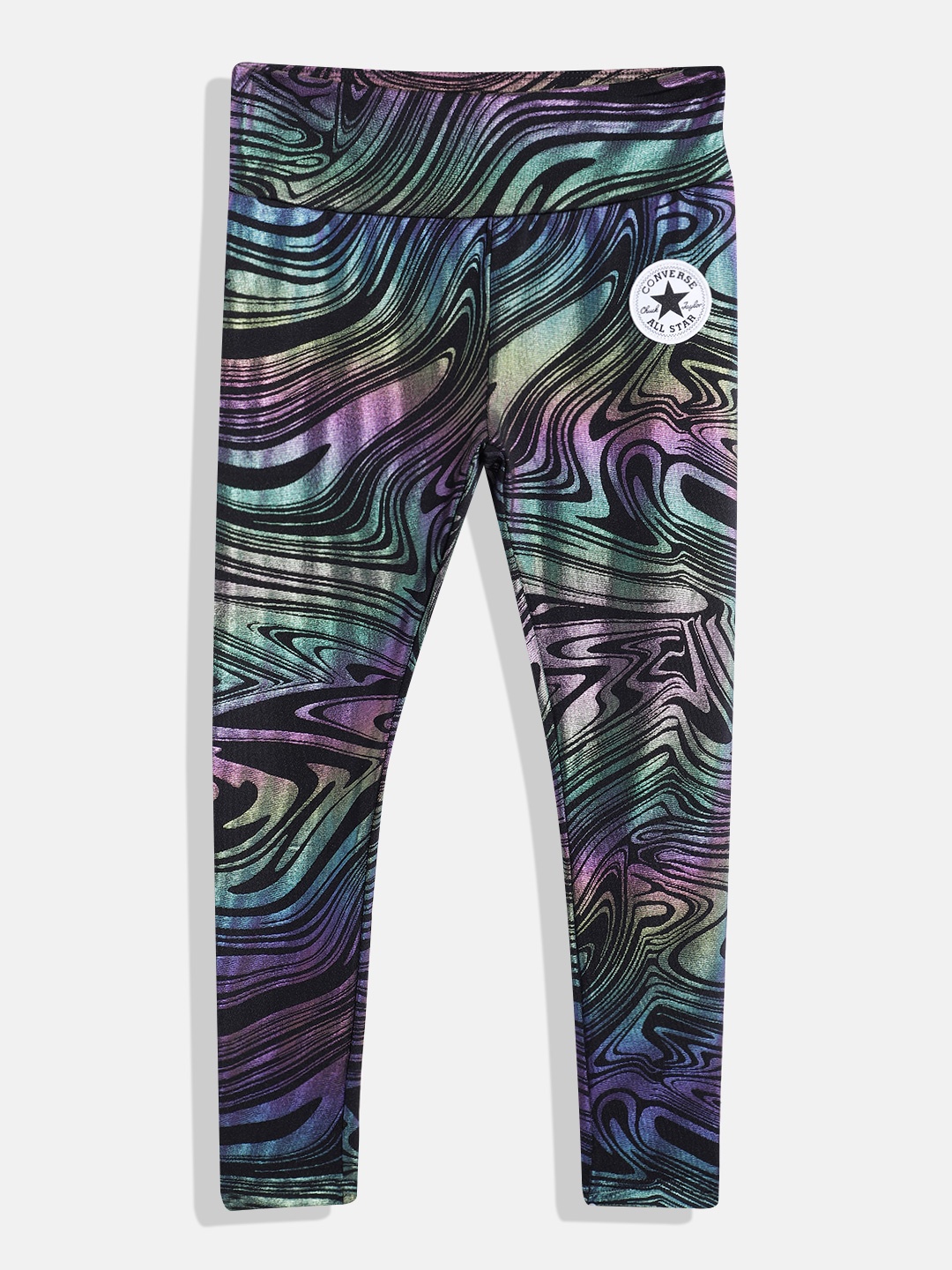 

Converse Girls High Rise Printed Ankle Length Leggings, Multi