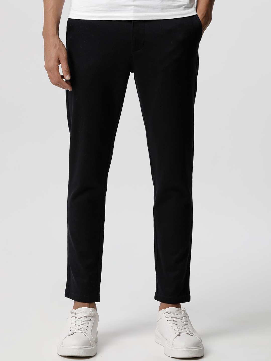 

THE BEAR HOUSE Men Smart Tapered Fit Trousers, Blue