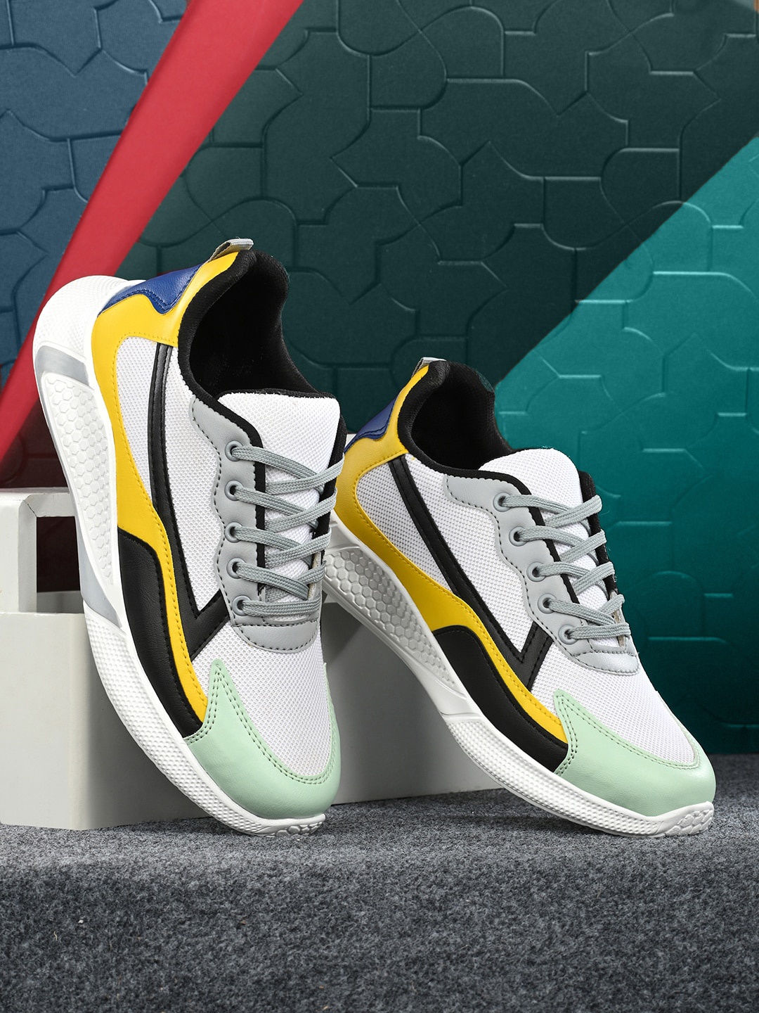 

Mactree Men Colourblocked Lightweight Sneakers, White