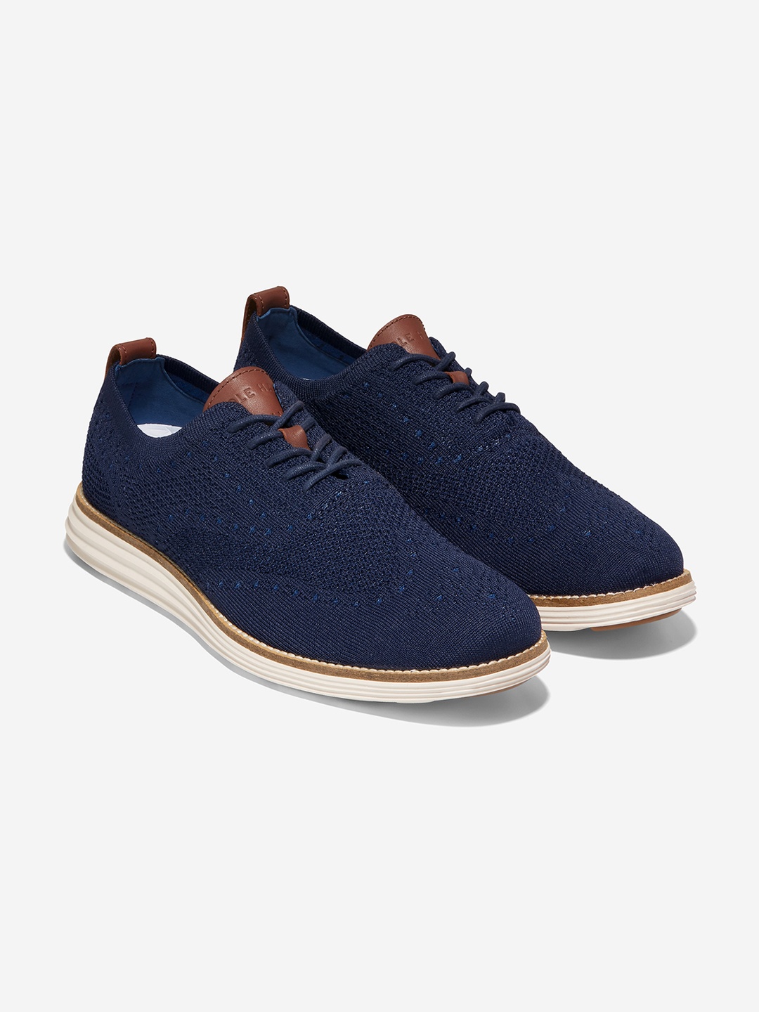 

Cole Haan Navy Men OG GRD STCHLT WNG OXFORD, Blue