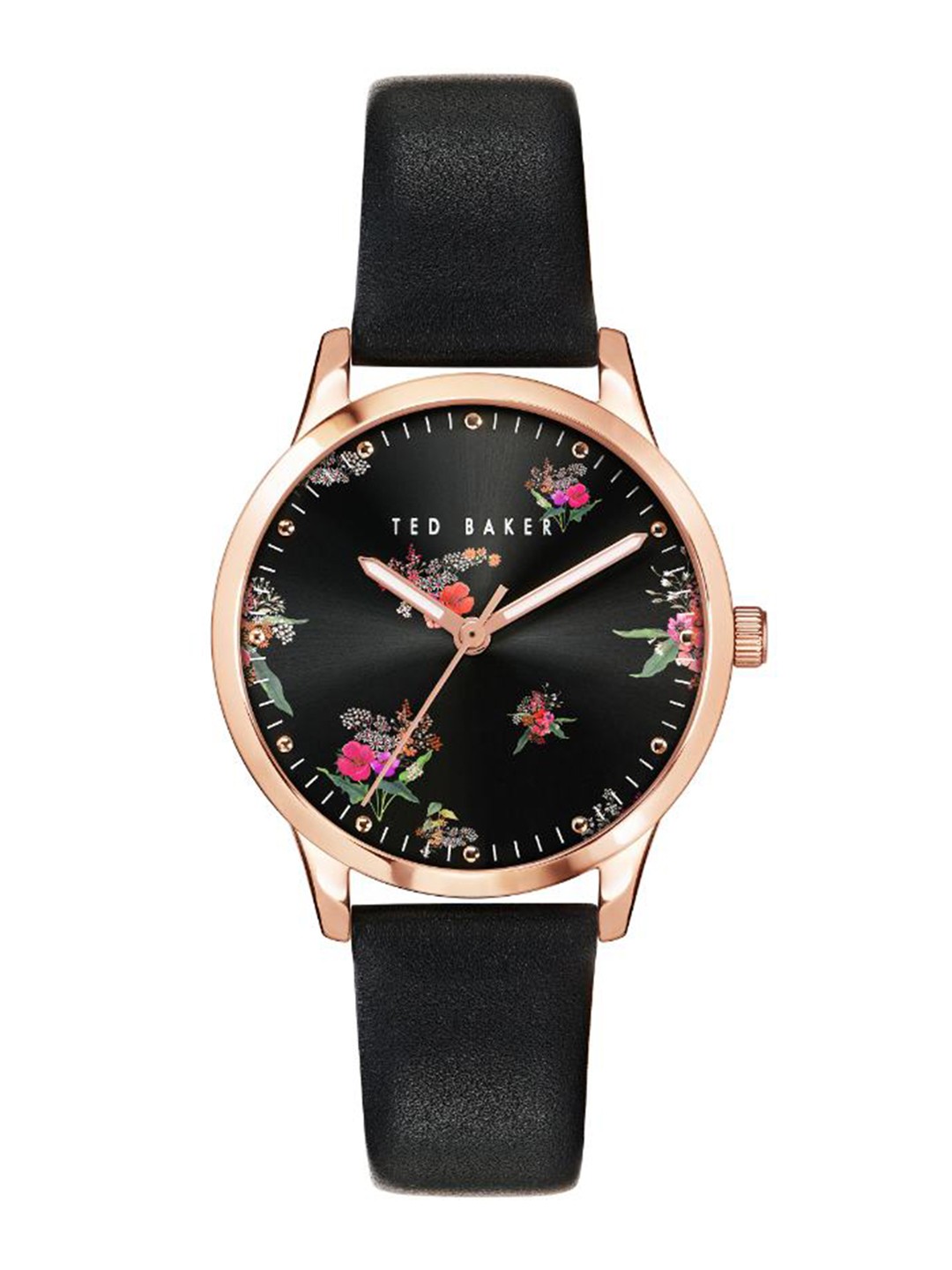

Ted Baker Women Printed Leather Straps Analogue Watch BKPFZS113, Black