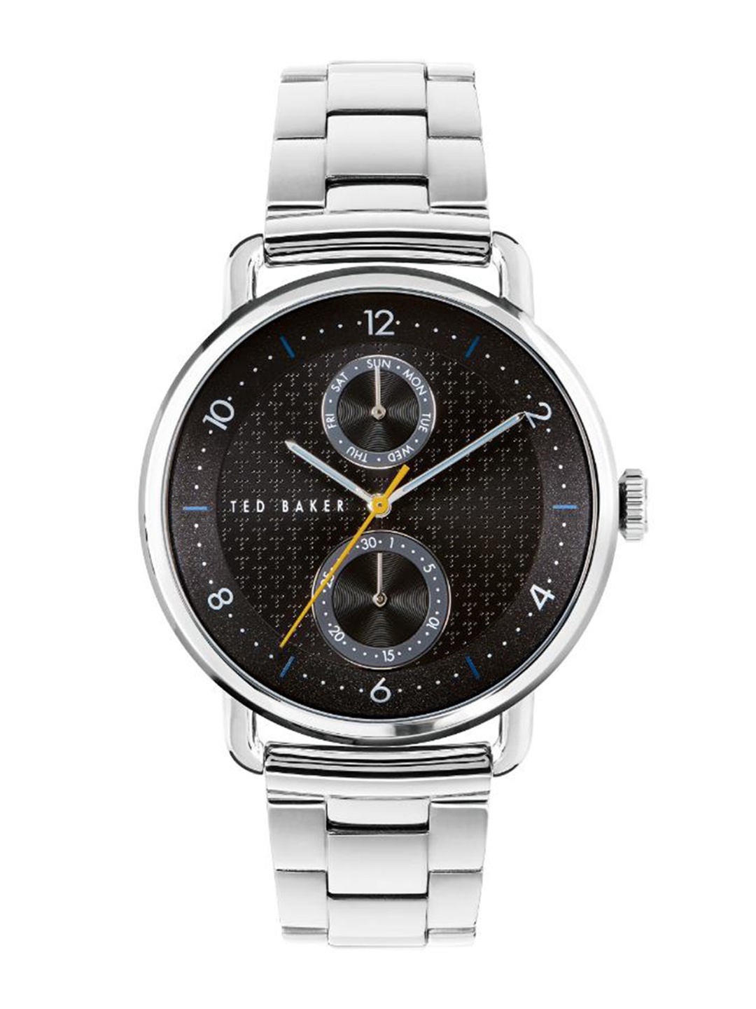 

Ted Baker Men Stainless Steel Bracelet Style Straps Analogue Watch BKPBXF009, Silver