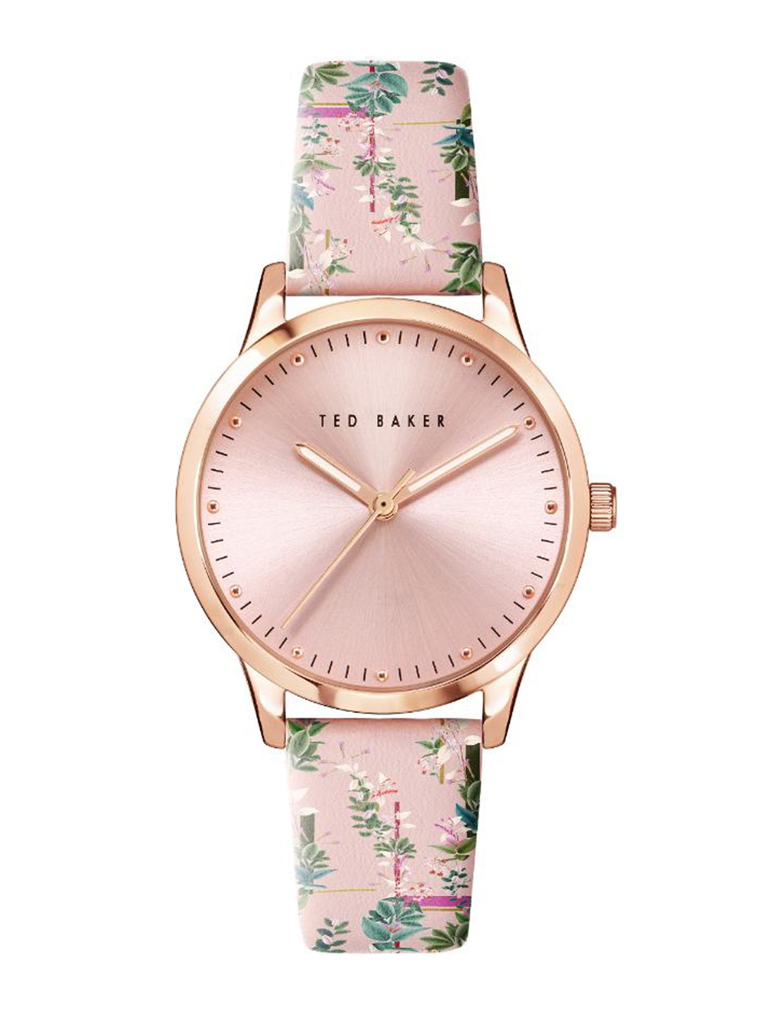 

Ted Baker Women Embellished Dial & Leather Straps Analogue Watch BKPFZF006, Pink