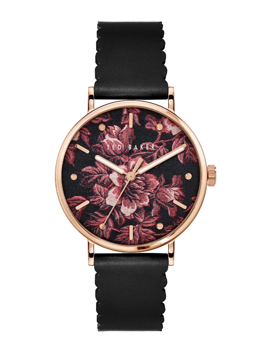 

Ted Baker Women Printed Dial Leather Straps Analogue Watch, Black