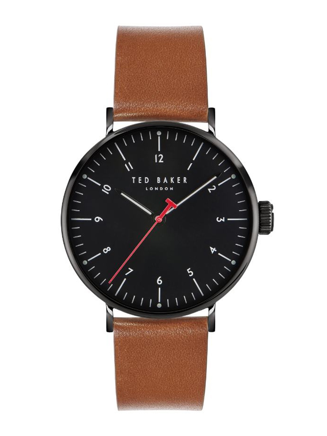 

Ted Baker Men Leather Straps Analogue Watch BKPHOF208, Black