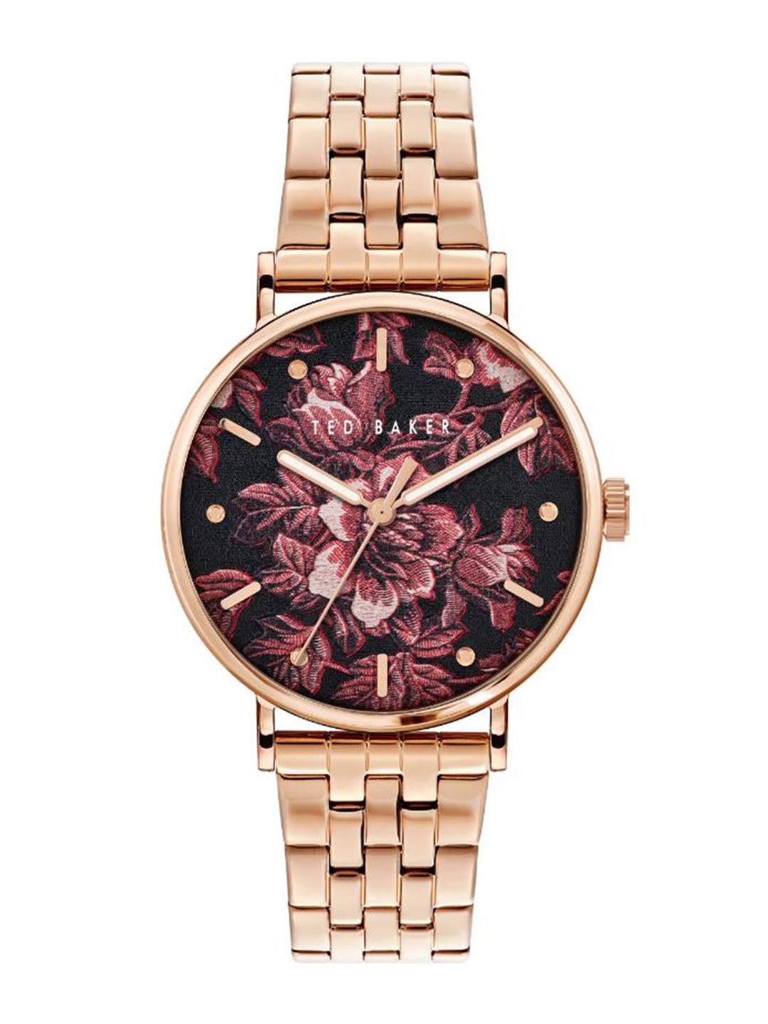 

Ted Baker Women Printed Dial & Stainless Steel Straps Analogue Watch BKPPHF207, Black