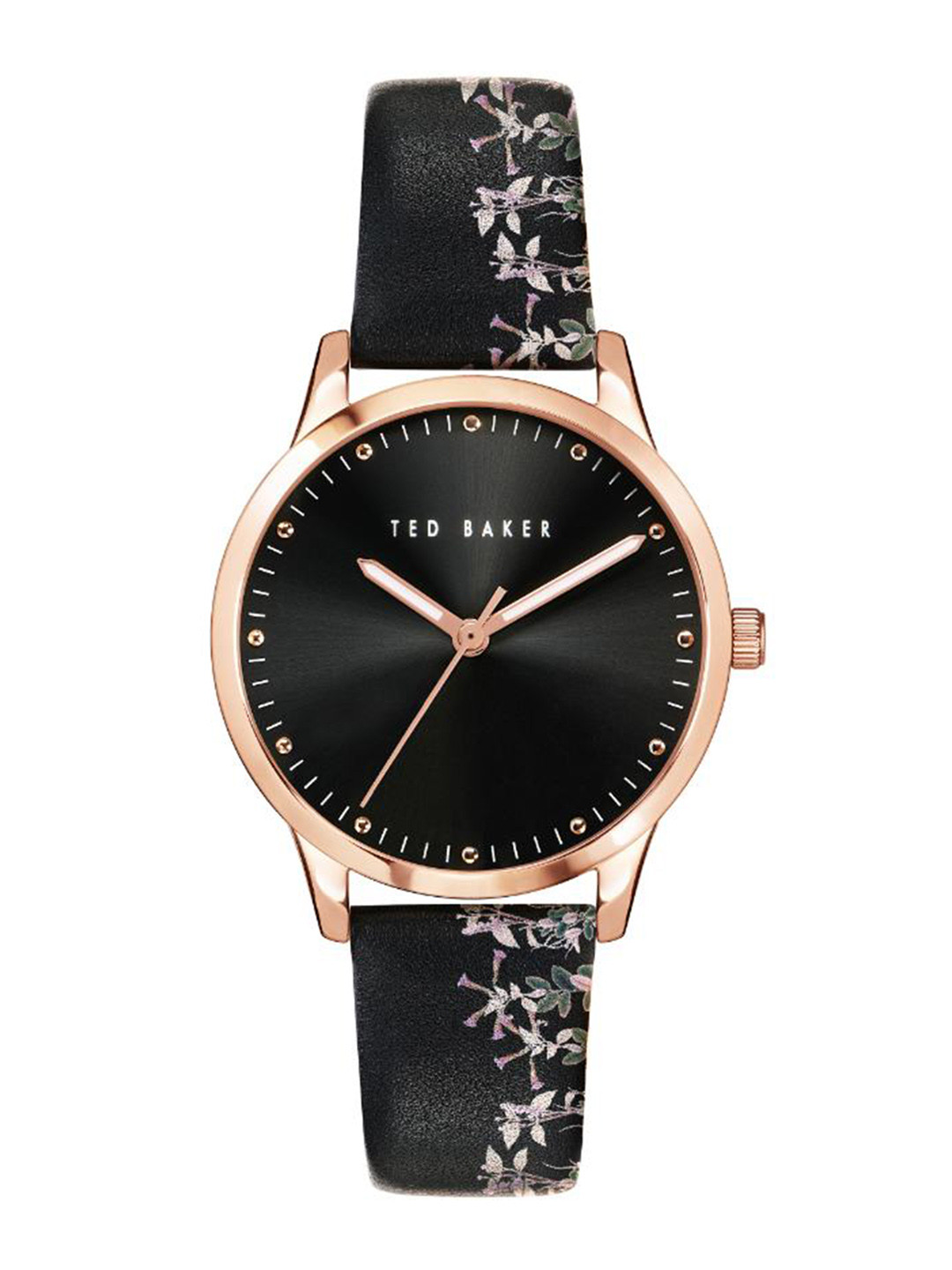 

Ted Baker Women Embellished Dial & Leather Straps Analogue Watch BKPFZF005, Black