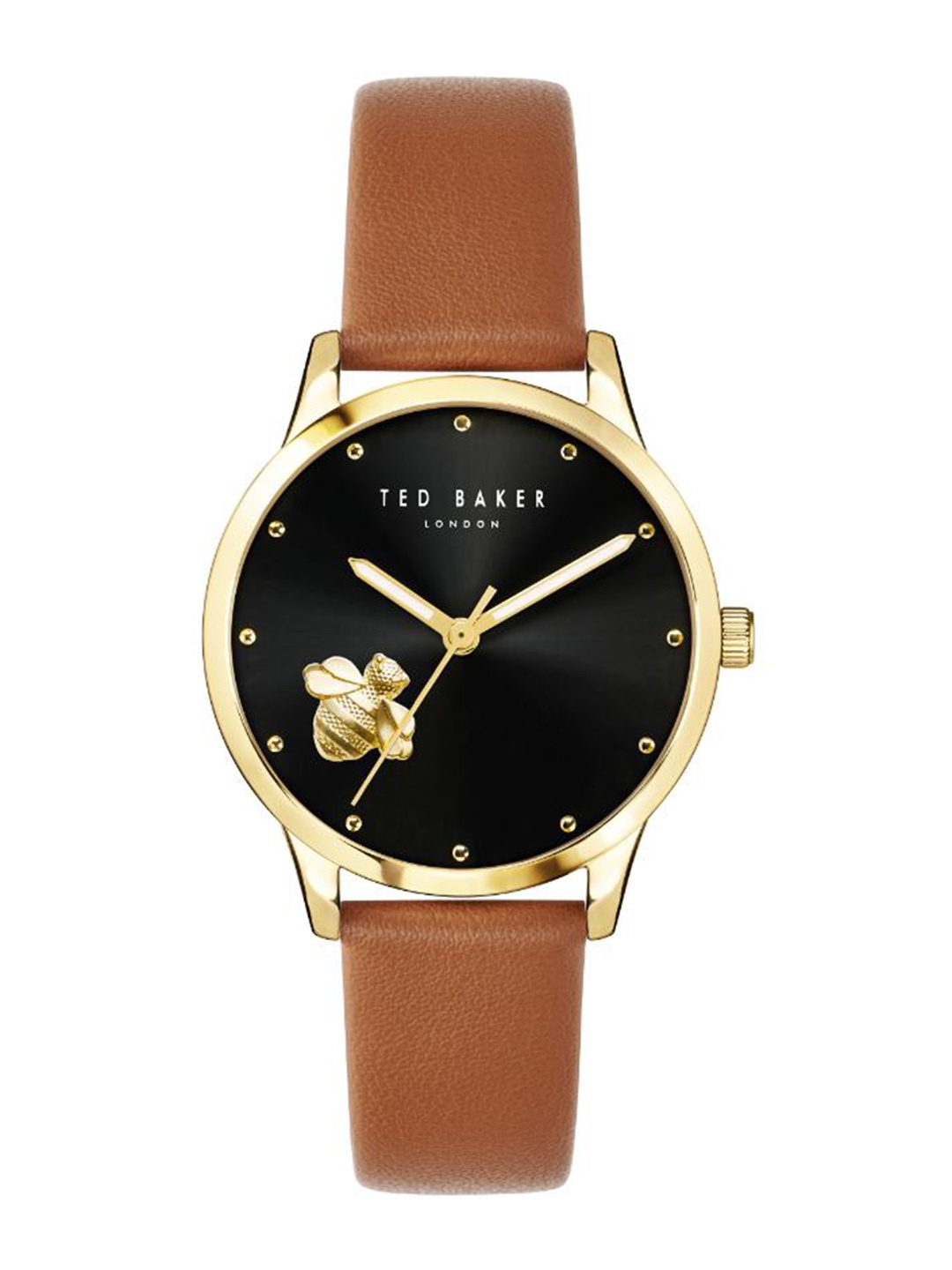 

Ted Baker Women Leather Straps Analogue Watch, Black