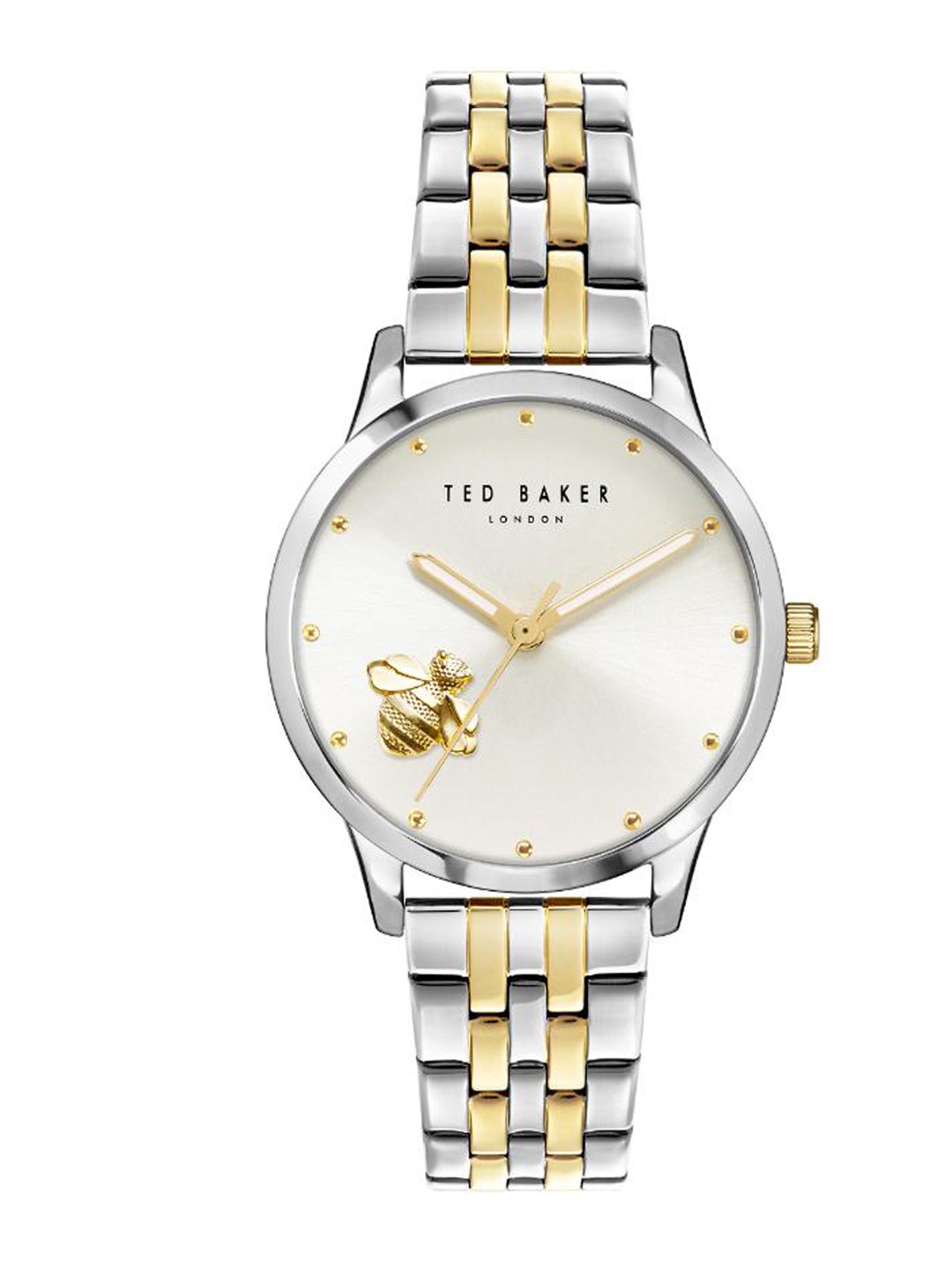 

Ted Baker Women Embellished Dial & Stainless Steel Bracelet Style Analogue Watch BKPFZF207, Silver