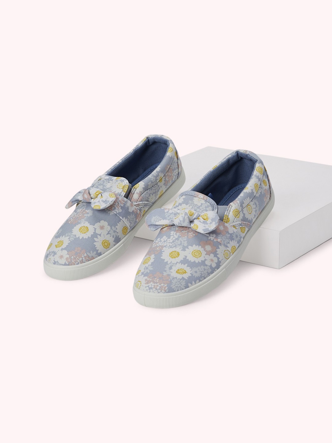 

Forever Glam by Pantaloons Women Printed Slip-On Sneakers, Blue