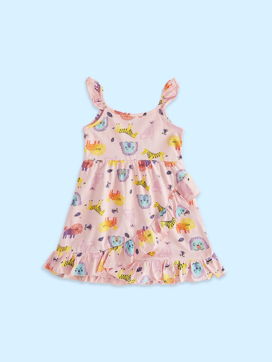 

Pantaloons Baby Infants Girls Girls A-Line Cotton Dress, Pink