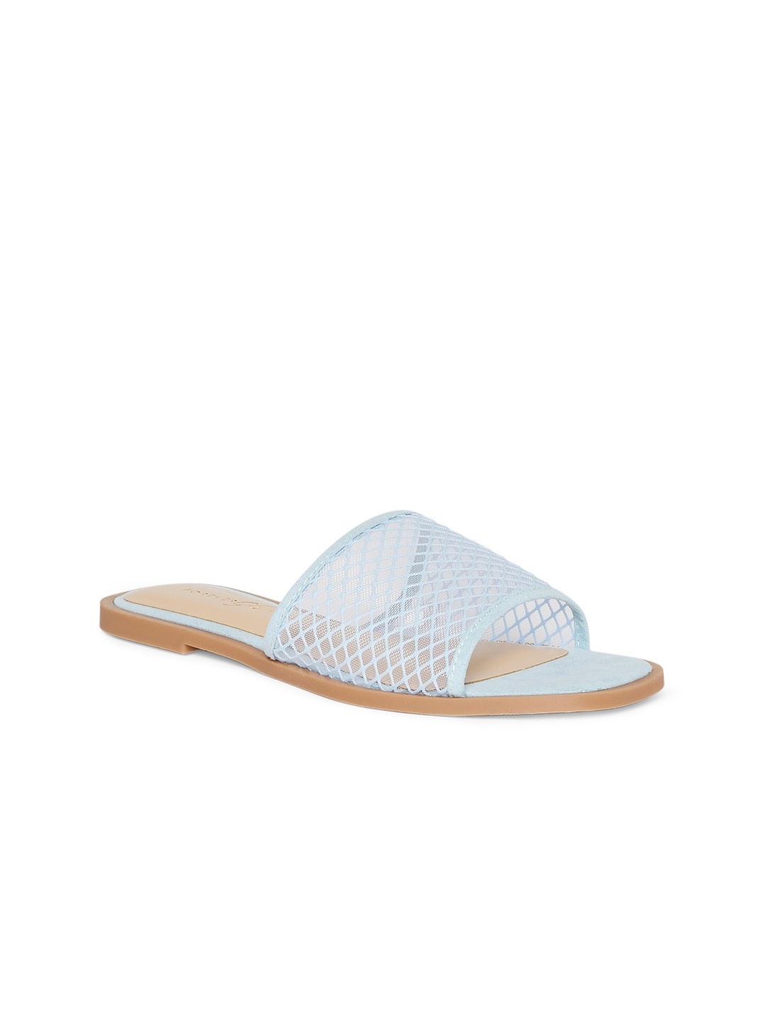 

Forever Glam by Pantaloons Women Woven Design Open Toe Flats, Blue