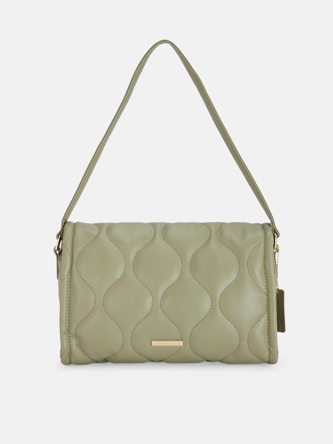 

Forever Glam by Pantaloons Structured Handheld Bag with, Olive