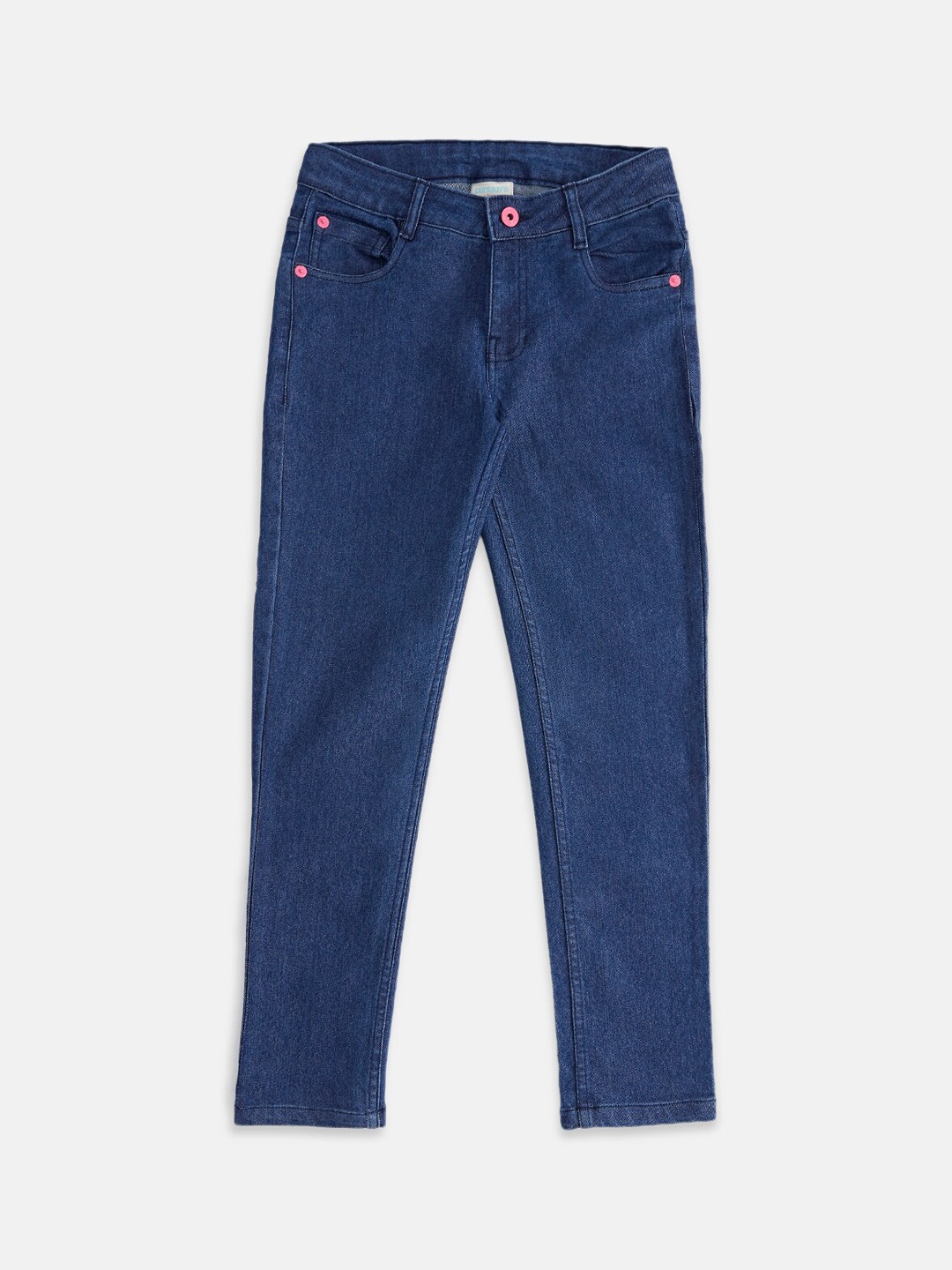 

Pantaloons Junior Girls Mid Rise Clean Look Cotton Jeans, Blue