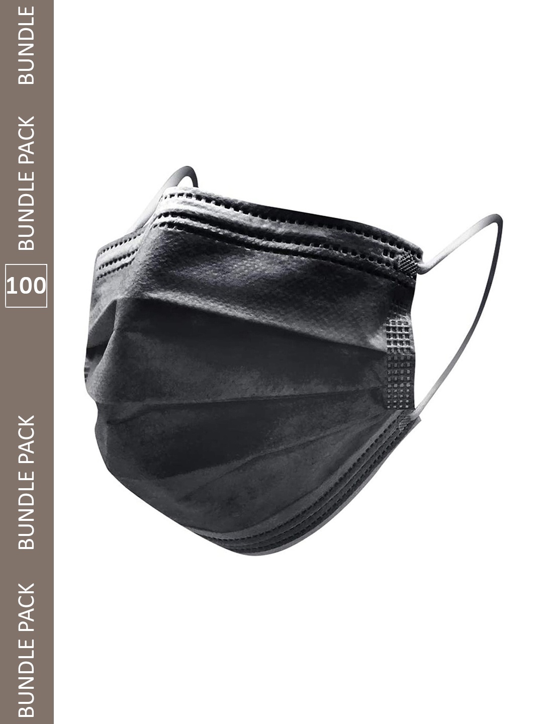 

Swiss Design Pack Of 100 Surgical Face Mask, Black