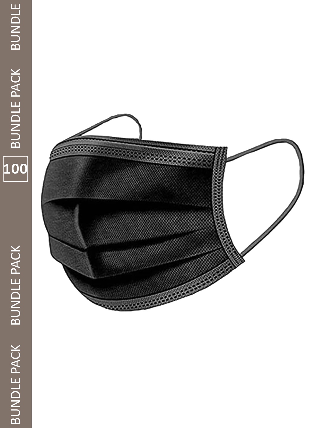 

Swiss Design 100-Pcs Surgical Face Mask, Black