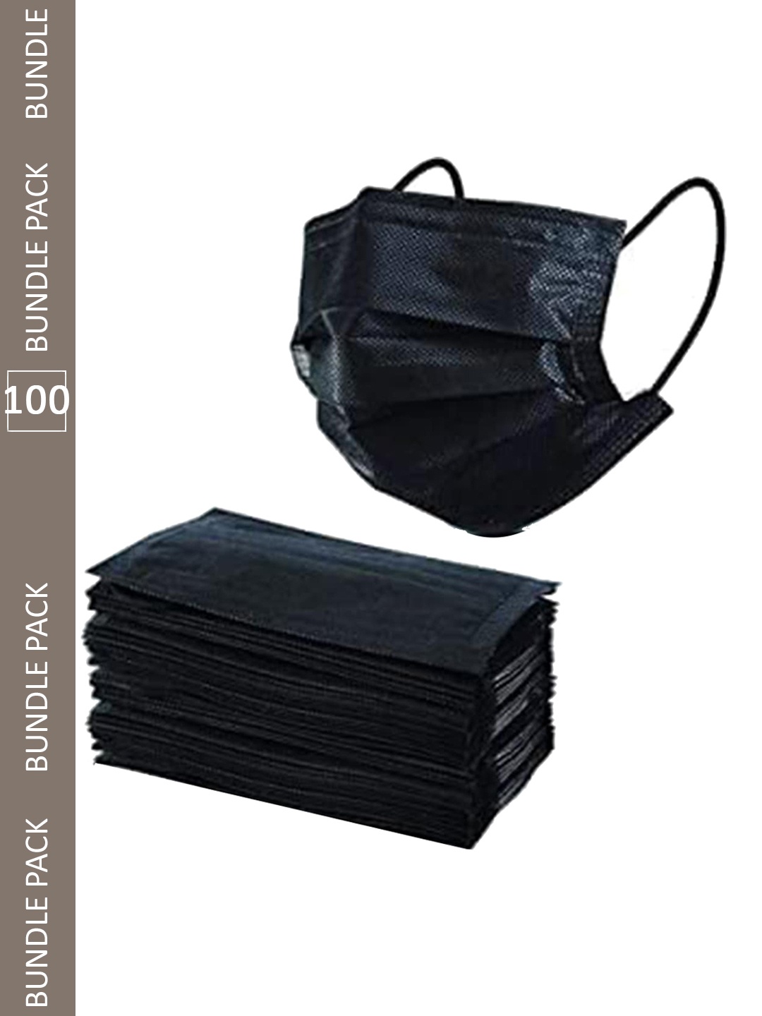 

Swiss Design Pack Of 100 Surgical Face Mask, Black