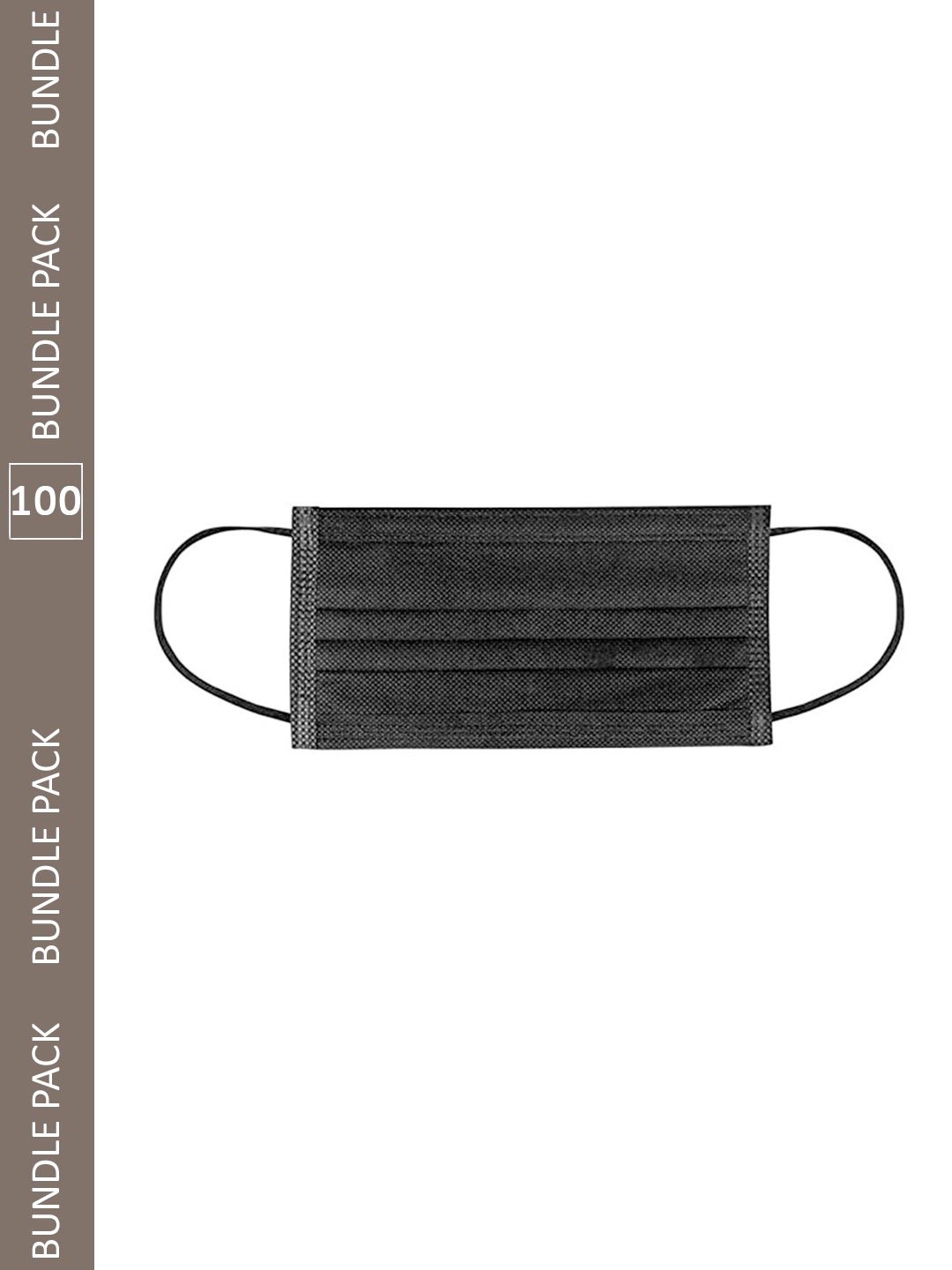

Swiss Design Pack Of 100 Surgical Face Mask, Black