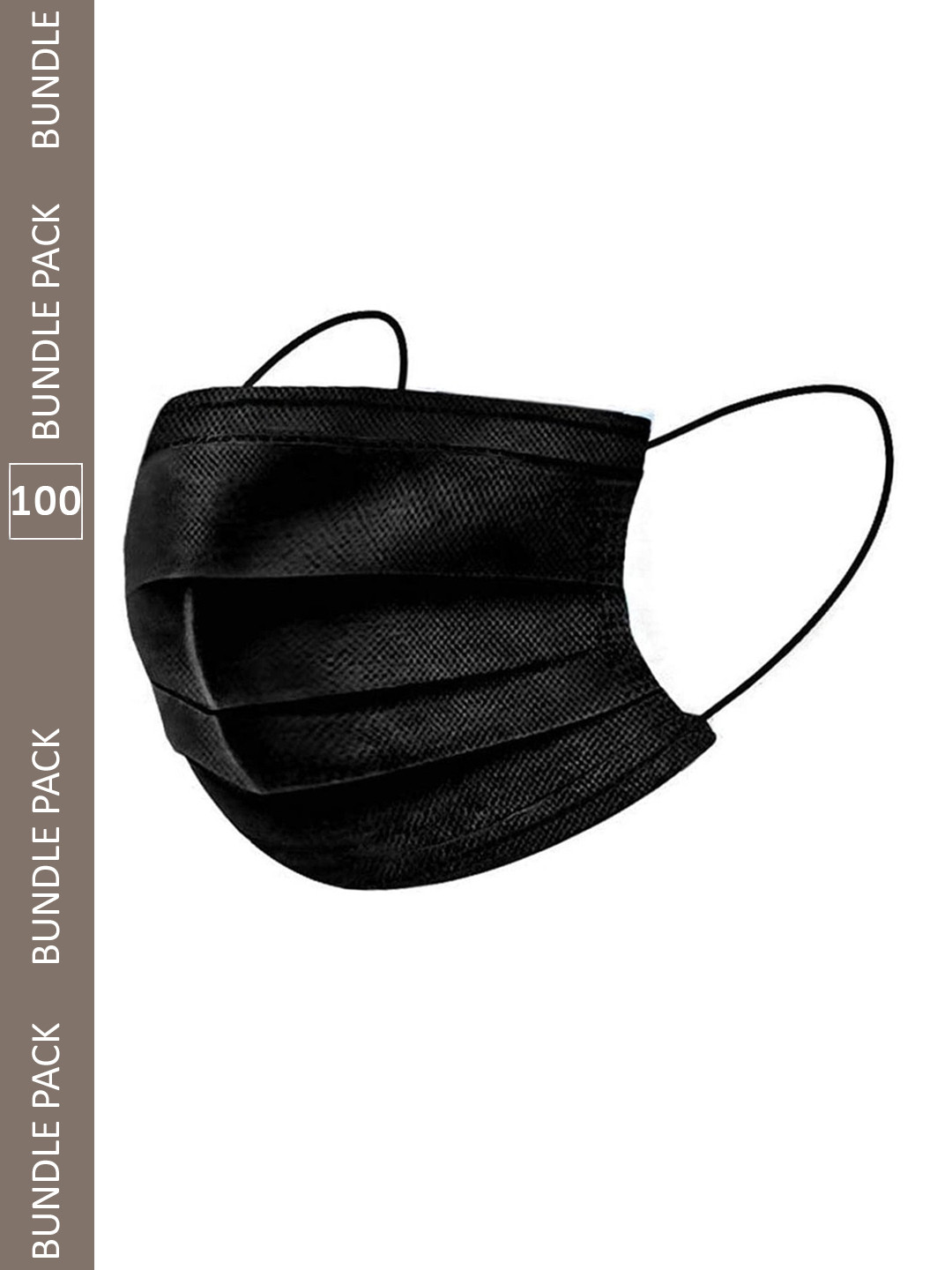 

Swiss Design 100-Pcs Surgical Face Mask, Black