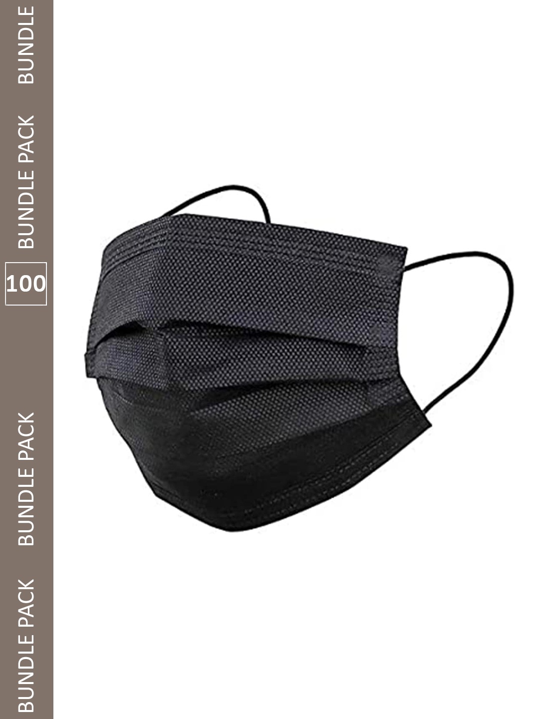 

Swiss Design 100-Pcs Surgical Face Mask, Black