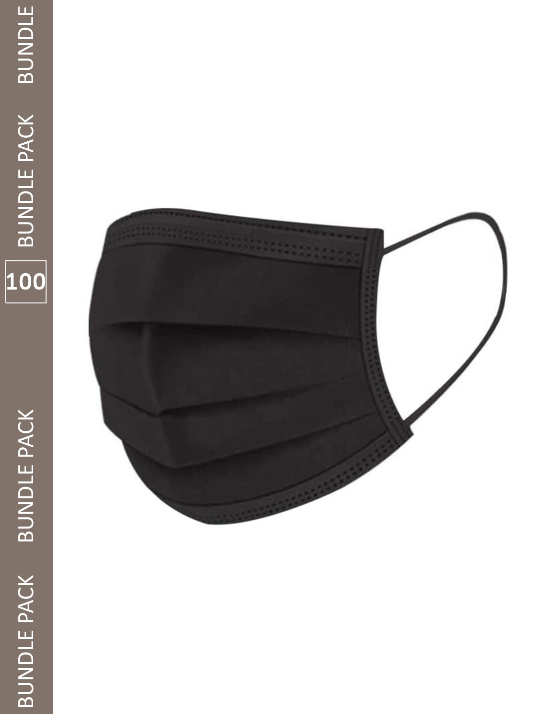 

Swiss Design Pack Of 100 Surgical Face Mask, Black
