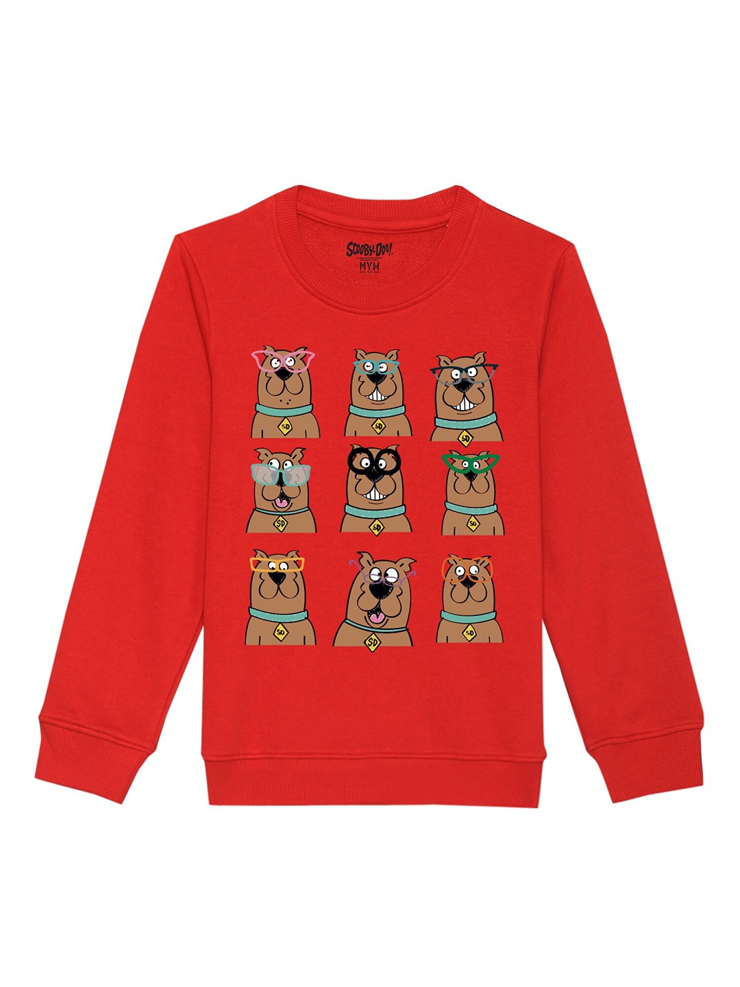 

Scooby Doo by Wear Your Mind Kids Printed Cotton Sweatshirt, Red