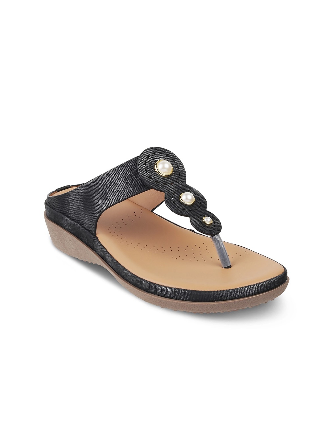 

PEPPER Embellished Comfort Heels, Black