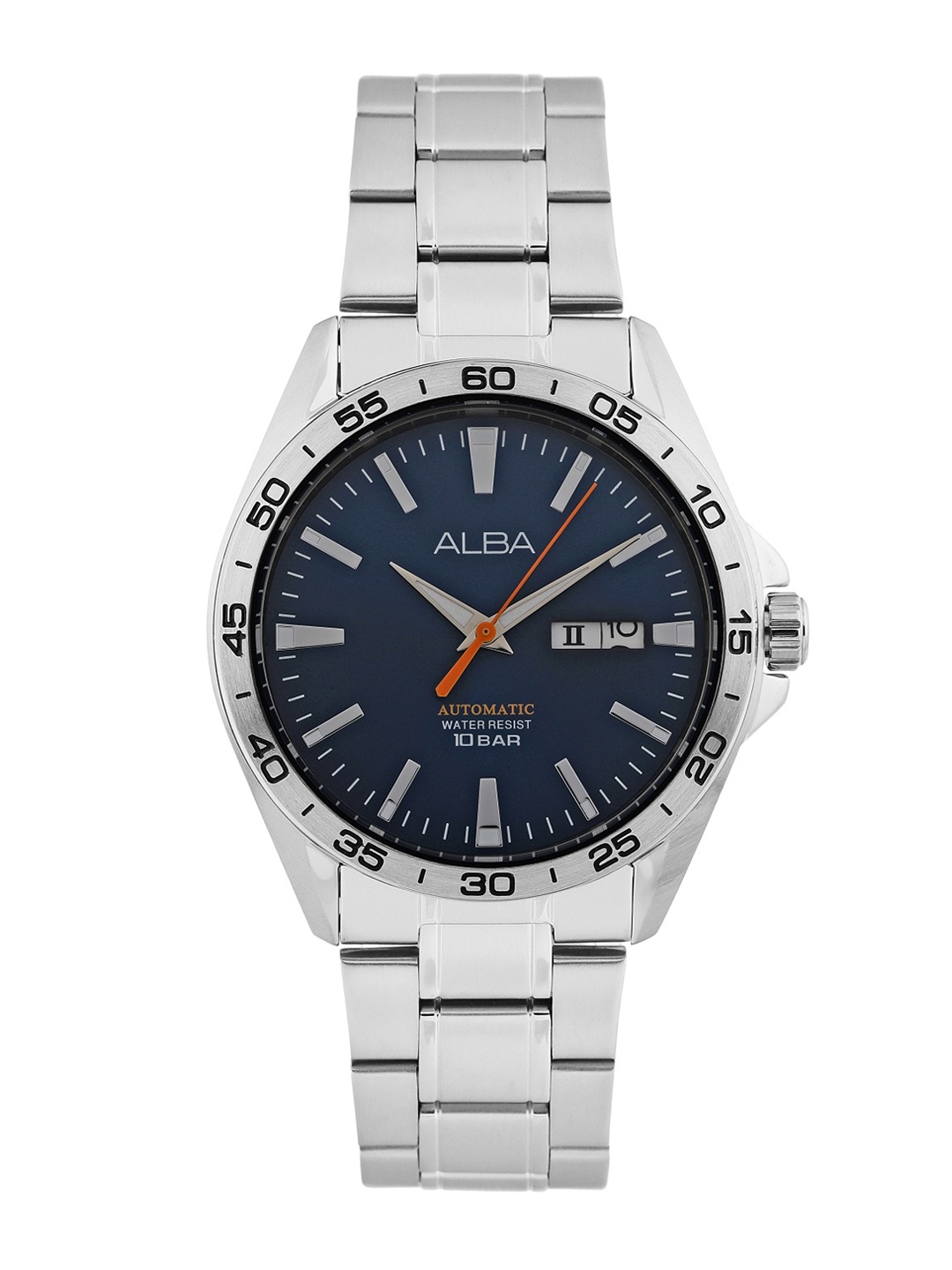 

Alba Men Stainless Steel Bracelet Style Straps Analogue Watch, Silver
